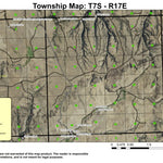 Antelope T7S R17E Township Map Preview 1