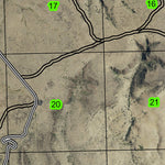 Antelope T7S R17E Township Map Preview 2