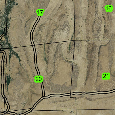 Dant T6S R13E Township Map Preview 2