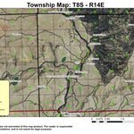 Warm Springs River T8S R14E Township Map Preview 1