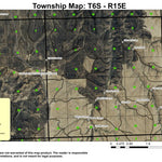 Chandler Canyon T6S R15E Township Map Preview 1