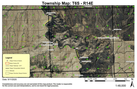 Two Springs T6S R14E Township Map Preview 1