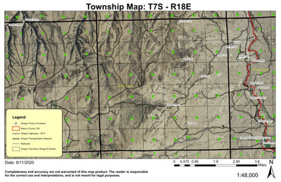 Black Rock T7S R18E Township Map Preview 1