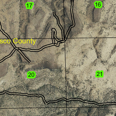 Black Rock T7S R18E Township Map Preview 2