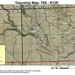 Klawhop Butte T8S R12E Township Map Preview 1