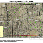 King Canyon T8S R16E Township Map Preview 1
