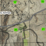 King Canyon T8S R16E Township Map Preview 2