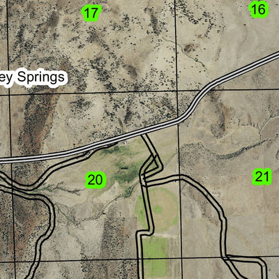 King Canyon T8S R16E Township Map Preview 2
