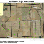 Strawberry Canyon T1N R25E Township Map Preview 1