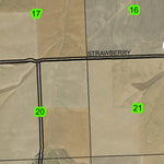 Strawberry Canyon T1N R25E Township Map Preview 2