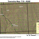 Morris Butte T1S R28E Township Map Preview 1