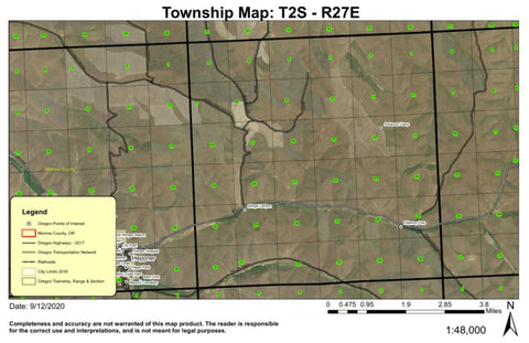 Stingel Canyon T2S R27E Township Map Preview 1