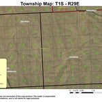 Buttermilk Canyon T1S R29E Township Map Preview 1