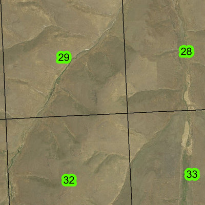 Buttermilk Canyon T1S R29E Township Map Preview 3