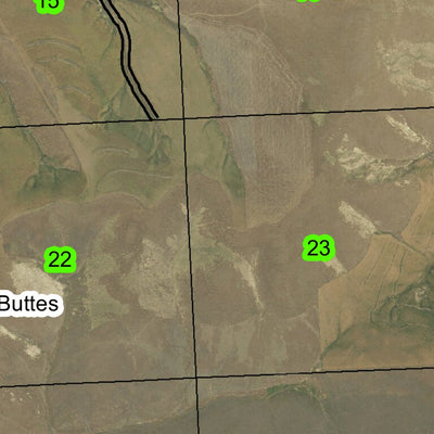Swaggarts Butte T1S R26E Township Map Preview 2