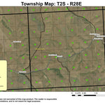 Jones Hill T2S R28E Township Map Preview 1