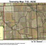 Saddle Butte T1S R23E Township Map Preview 1