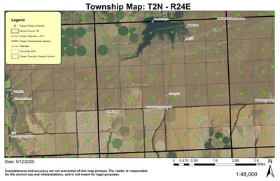 Ella T2N R24E Township Map Preview 1
