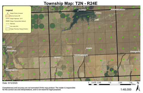 Ella T2N R24E Township Map Preview 1