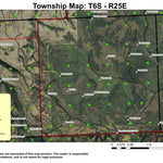 Camas Prairie T6S R25E Township Map Preview 1