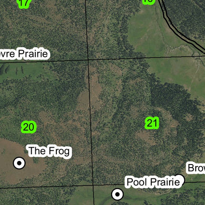 Camas Prairie T6S R25E Township Map Preview 2