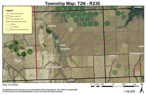 Schoolhouse Canyon T2N R23E Township Map Preview 1