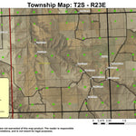 Utts Butte T2S R23E Township Map Preview 1