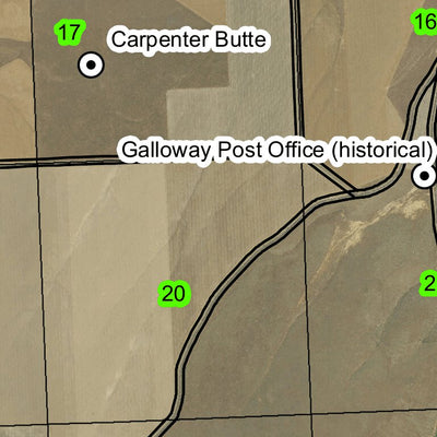 Carpenter Butte T1N R27E Township Map Preview 2