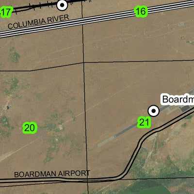 Boardman Airstrip T4N R24E Township Map Preview 2