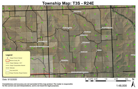 Eightmile T3S R24E Township Map Preview 1