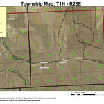 Morris Canyon T1N R28E Township Map Preview 1