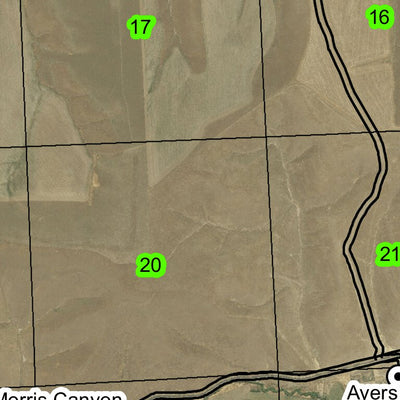 Morris Canyon T1N R28E Township Map Preview 2