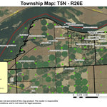 Irrigon T5N R26E Township Map Preview 1