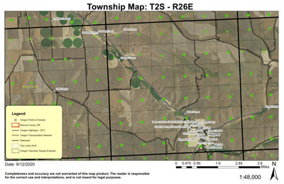 Heppner T2S R26E Township Map Preview 1