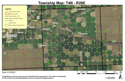 Boardman Junction T4N R26E Township Map Preview 1