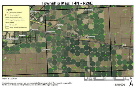 Boardman Junction T4N R26E Township Map Preview 1