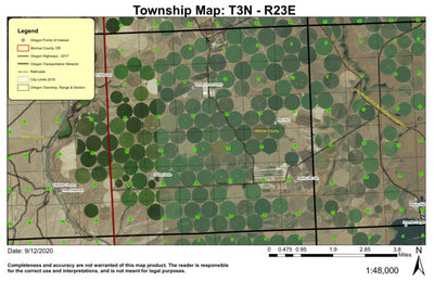 Boeing Test Site T3N R23E Township Map Preview 1