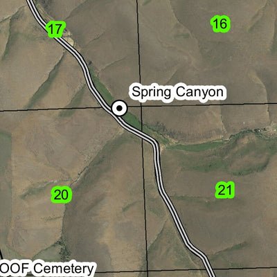 Hardman T4S R25E Township Map Preview 2