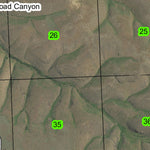 Hardman T4S R25E Township Map Preview 3