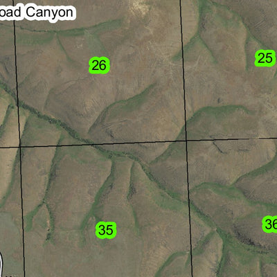 Hardman T4S R25E Township Map Preview 3
