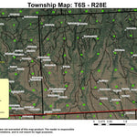 Bear Creek T6S R28E Township Map Preview 1