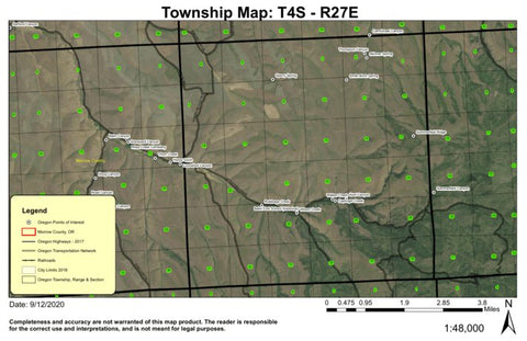 Summerfield Ridge T4S R27E Township Map Preview 1
