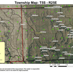 Lone Pine Butte T5S R25E Township Map Preview 1
