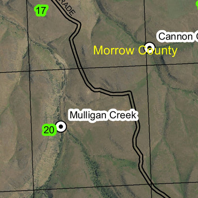 Lone Pine Butte T5S R25E Township Map Preview 2