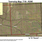 Slusher Canyon T1N R29E Township Map Preview 1