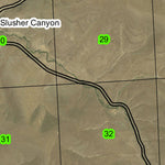Slusher Canyon T1N R29E Township Map Preview 3