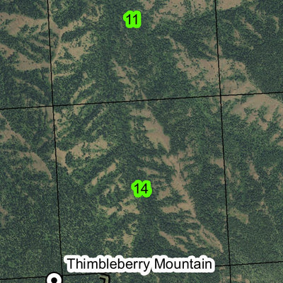 Thimbleberry Mountain T1N R37E Township Map Preview 3