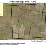 Alkali T1N R30E Township Map Preview 1
