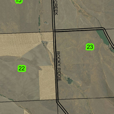 Pilot Rock T1S R32E Township Map Preview 2