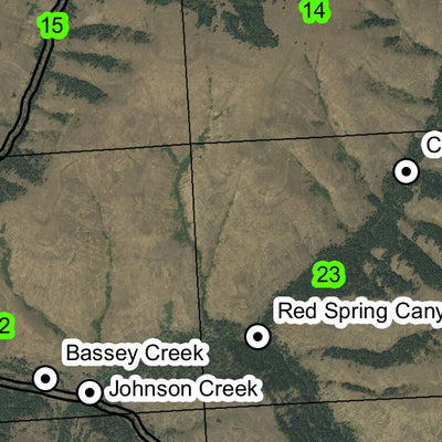 Coyote Canyon T1S R34E Township Map Preview 2